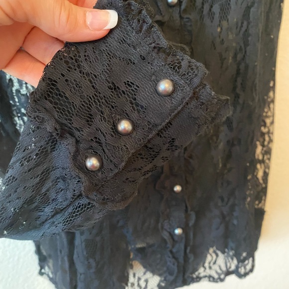 Black Lace Top - Picture 5 of 6